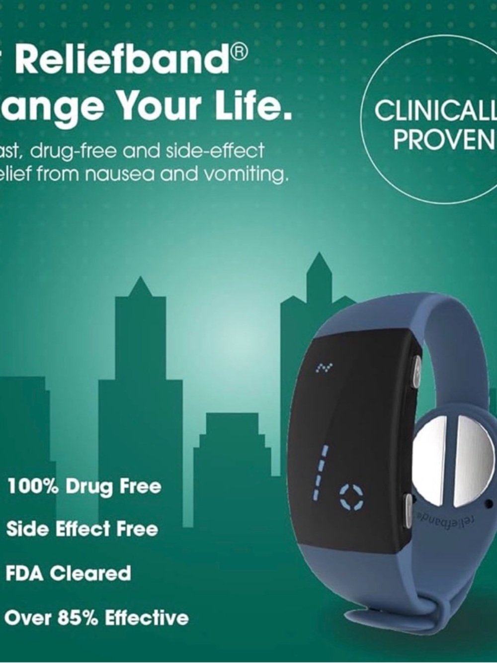 Reliefband Premier Anti-Nausea Wristband - Picture 5 of 8